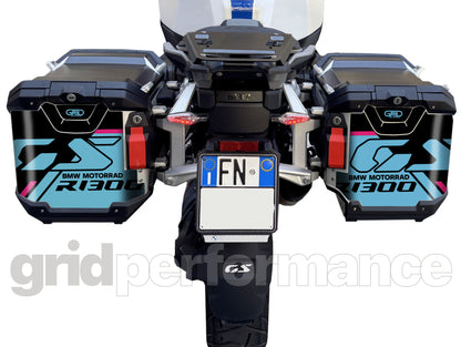 BMW R1300GS Adventure Pannier & Top Box Rear Reflective Decal Sticker (3-6.BSBP)