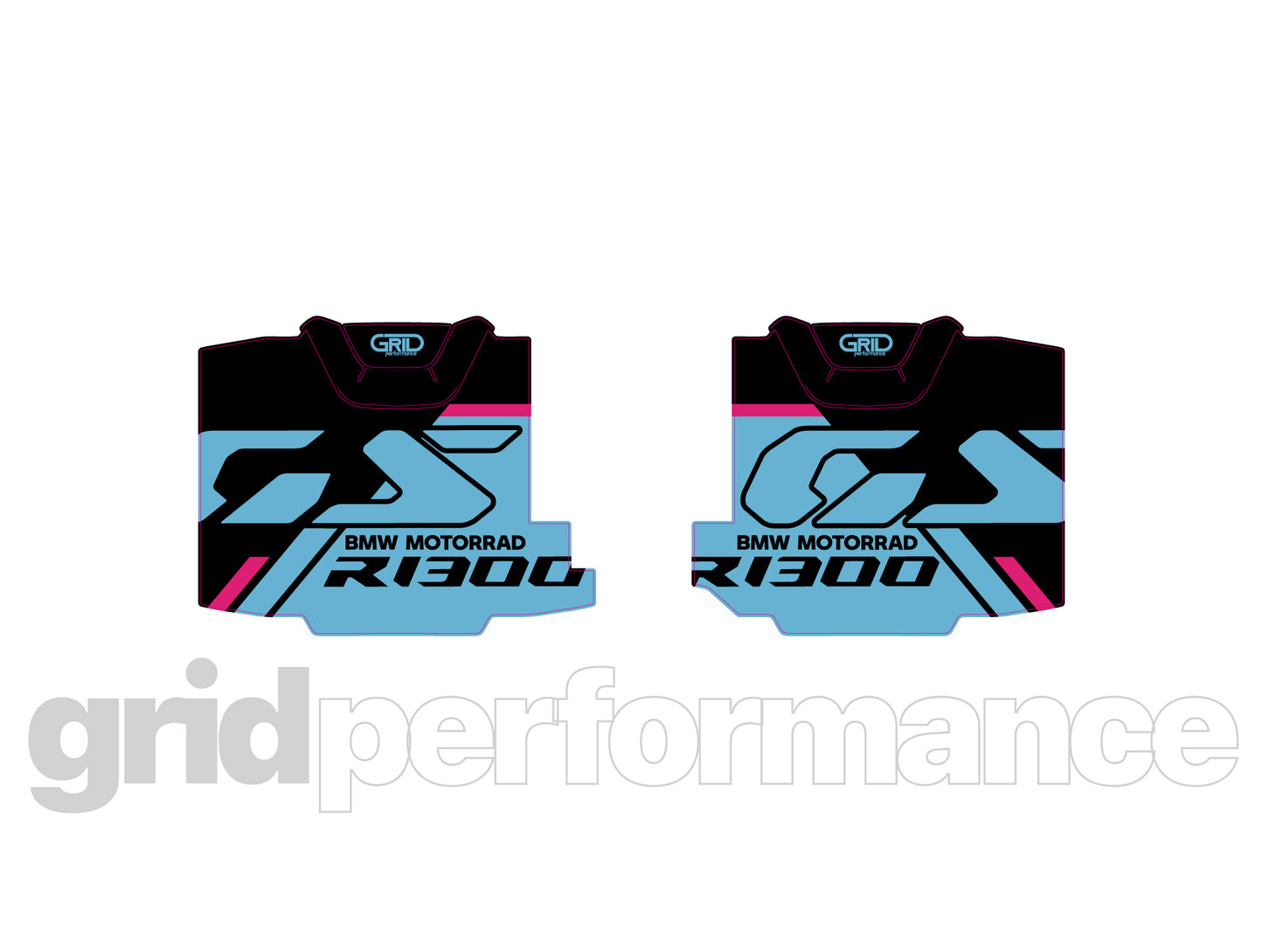 BMW R1300GS Adventure Pannier & Top Box Rear Reflective Decal Sticker (3-6.BSBP)