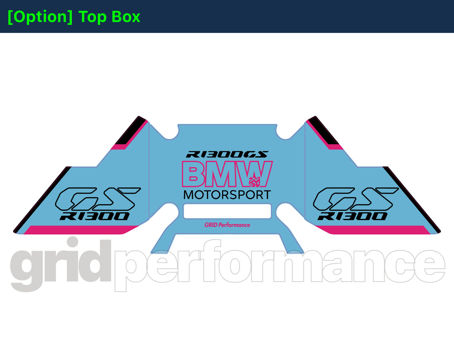 BMW R1300GS Adventure Pannier & Top Box Rear Reflective Decal Sticker (3-6.BSBP)