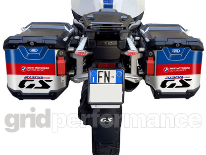BMW R1300GS Adventure Pannier & Top Box Rear Reflective Decal Sticker (4-1.TROPHY)
