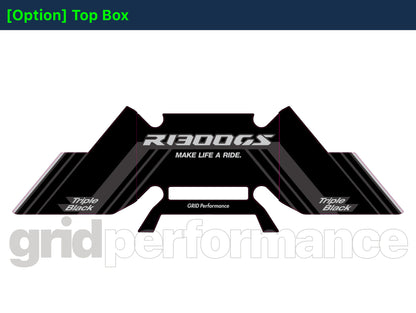 BMW R1300GS Adventure Pannier & Top Box Rear Reflective Decal Sticker (5-3.Triple Black)