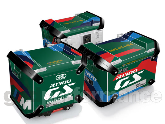 BMW R1300GS Adventure Aluminium Panniers Top Box  Decal Sticker Kit (7-3.M)