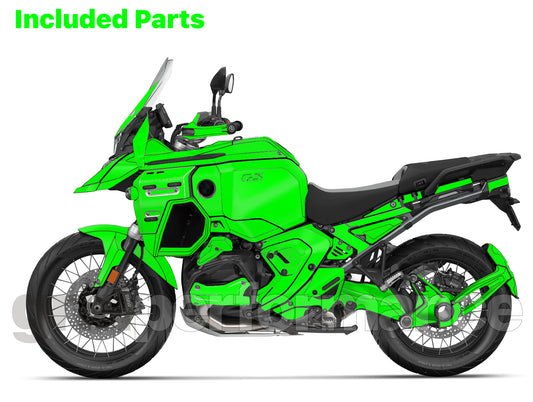 BMW R1300GS ADV Adventure Graphic Decal Sticker Kit (18-1.M Hybrid)