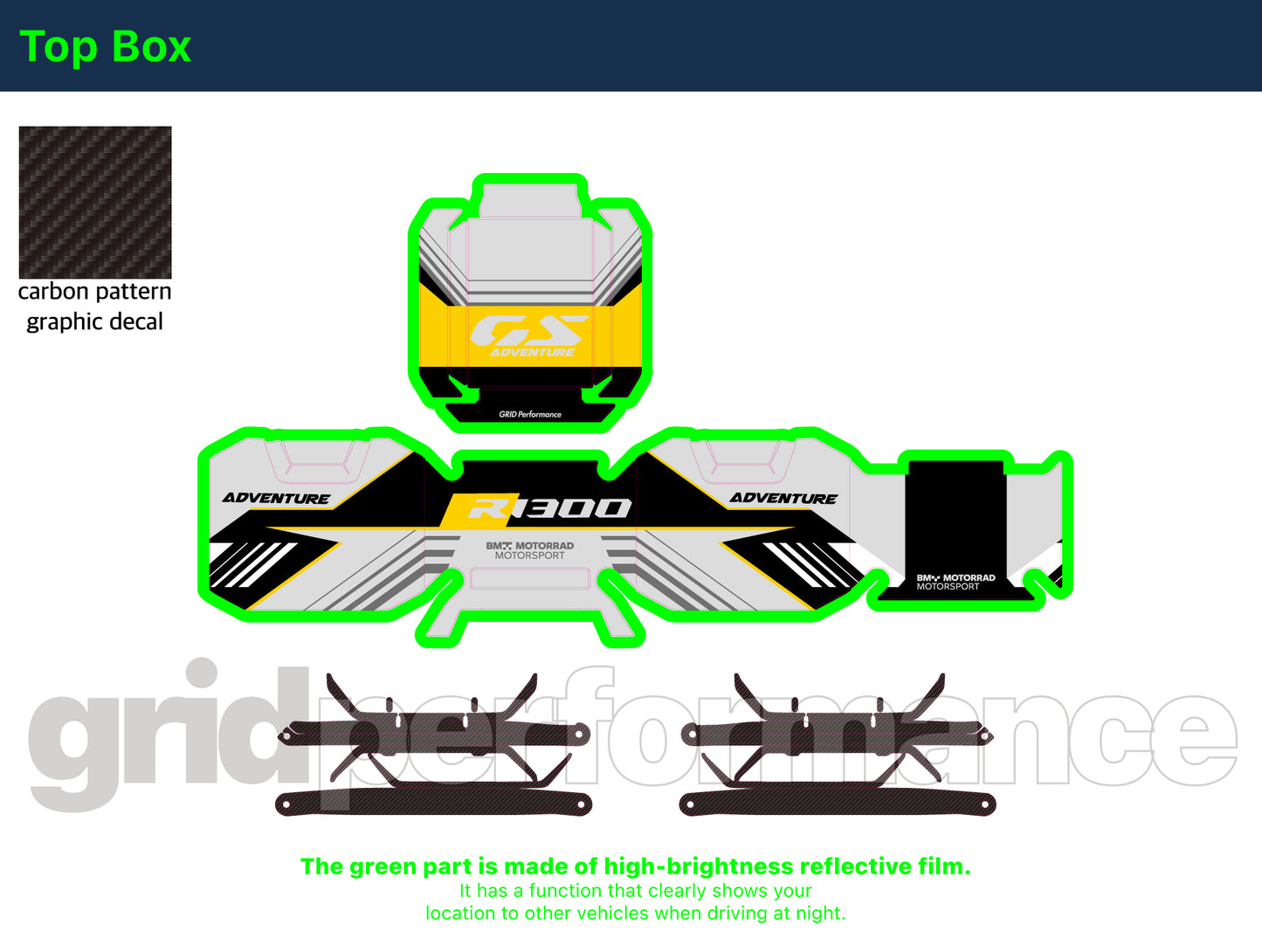 BMW R1300GS ADV Adventure Graphic Decal Sticker Kit (@Air-Fab Fabian Pineda)