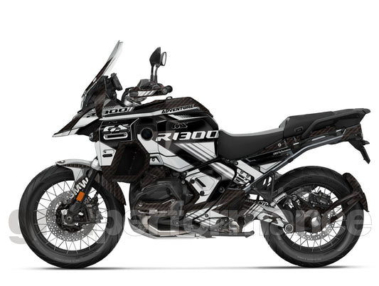 BMW R1300GS ADV Adventure Graphic Decal Sticker Kit (10-5.BW G Carbon)