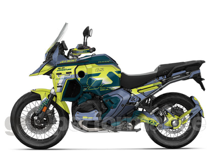 Motorcycle Fairing Decal Vinyl Sticker Kit – For BMW R1300GS ADV Adventure Type (11-10)