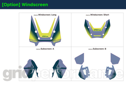 Motorcycle Fairing Decal Vinyl Sticker Kit – For BMW R1300GS ADV Adventure Type (11-10)