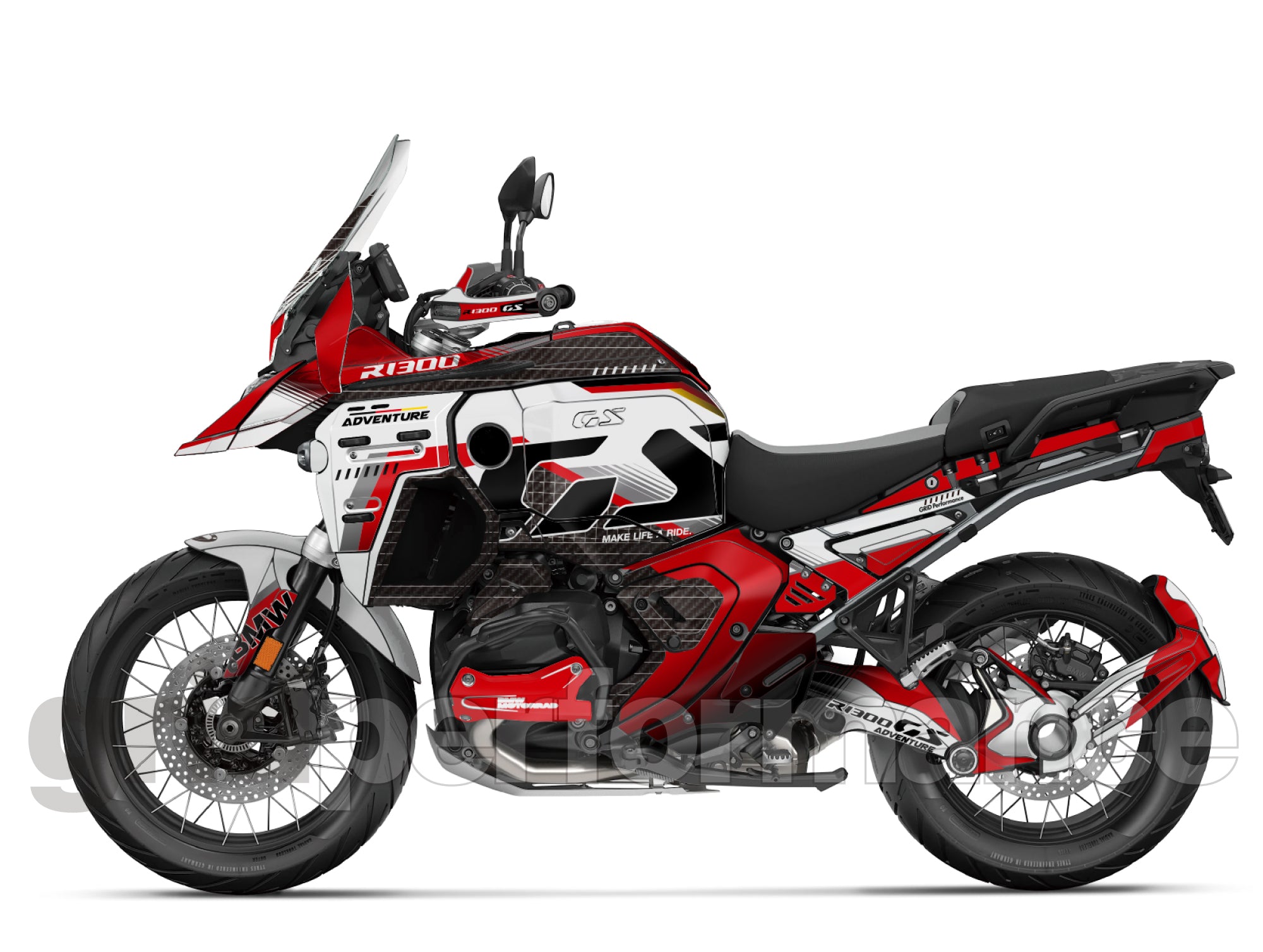 Motorcycle Fairing Decal Vinyl Sticker Kit – For BMW R1300GS ADV Adven ...