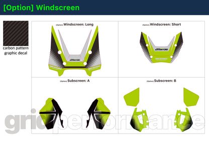 Motorcycle Fairing Decal Vinyl Sticker Kit – For BMW R1300GS ADV Adventure Type (11-3)