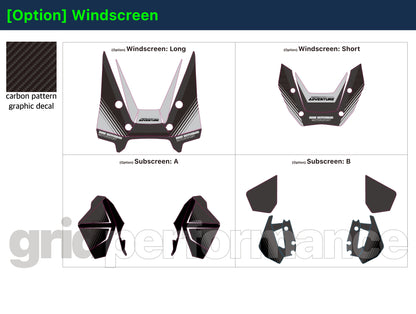 Motorcycle Fairing Decal Vinyl Sticker Kit – For BMW R1300GS ADV Adventure Type (11-4)