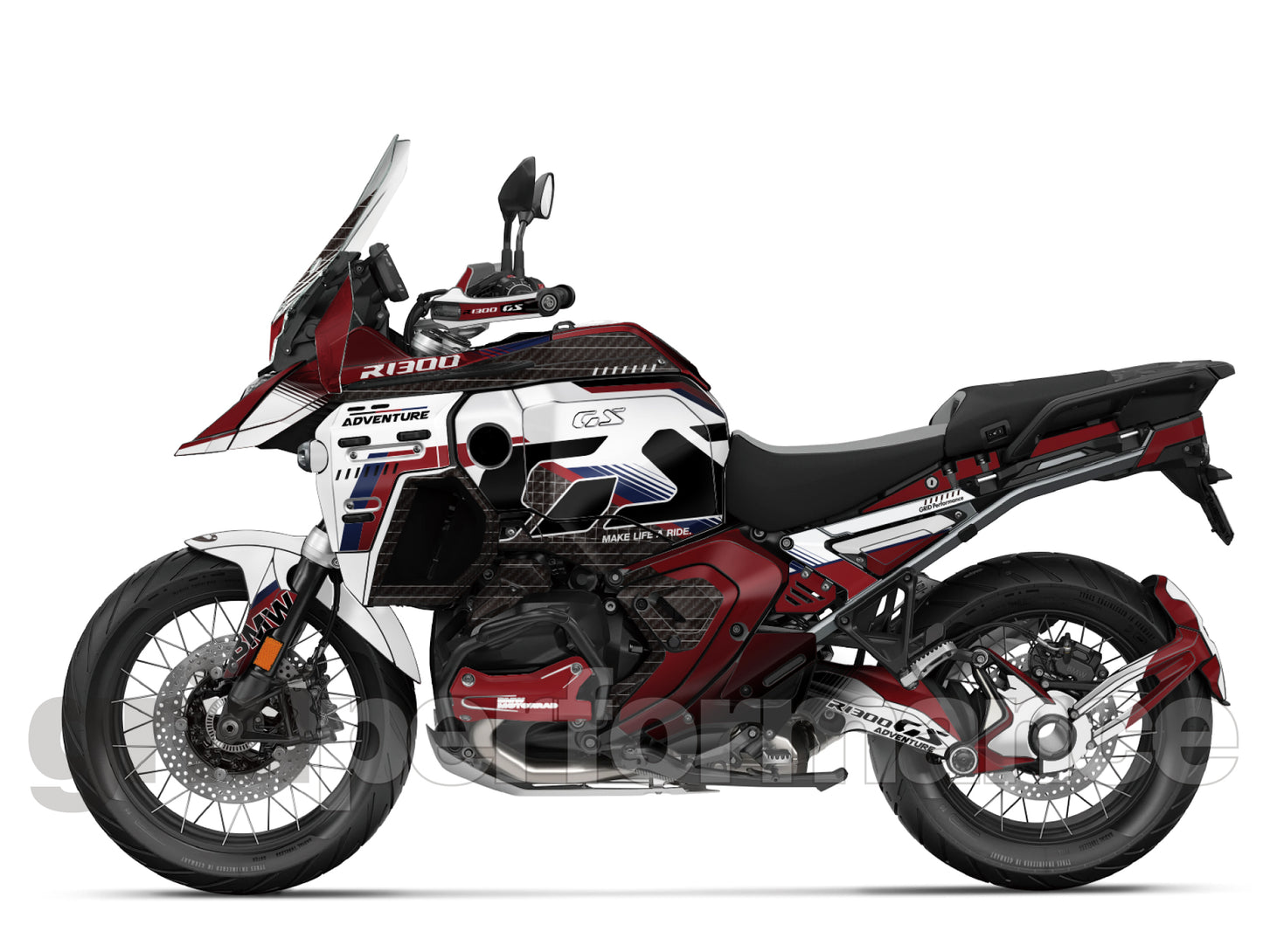 Motorcycle Fairing Decal Vinyl Sticker Kit – For BMW R1300GS ADV Adventure Type (11-5)