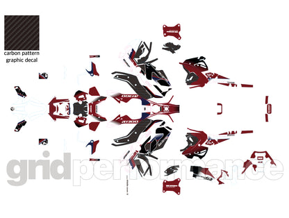 Motorcycle Fairing Decal Vinyl Sticker Kit – For BMW R1300GS ADV Adventure Type (11-5)