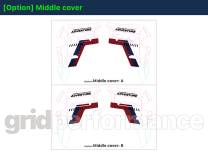 Motorcycle Fairing Decal Vinyl Sticker Kit – For BMW R1300GS ADV Adventure Type (11-5)