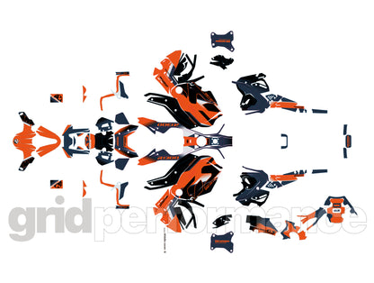 Motorcycle Fairing Decal Vinyl Sticker Kit – For BMW R1300GS ADV Adventure Type (11-6)