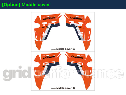 Motorcycle Fairing Decal Vinyl Sticker Kit – For BMW R1300GS ADV Adventure Type (11-6)