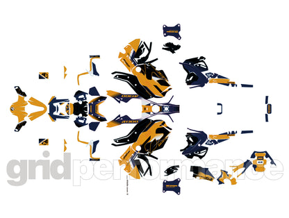 Motorcycle Fairing Decal Vinyl Sticker Kit – For BMW R1300GS ADV Adventure Type (11-7)