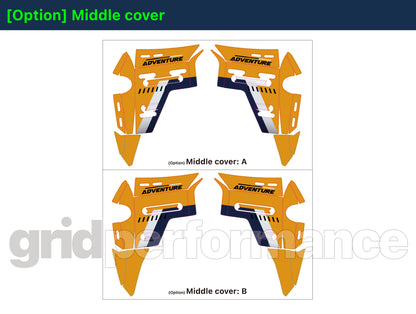 Motorcycle Fairing Decal Vinyl Sticker Kit – For BMW R1300GS ADV Adventure Type (11-7)