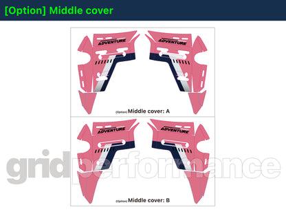 Motorcycle Fairing Decal Vinyl Sticker Kit – For BMW R1300GS ADV Adventure Type (11-8)