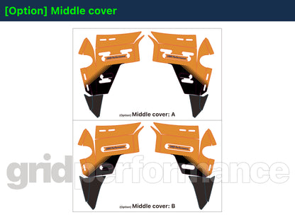 BMW R1300GS ADV Adventure Graphic Decal Sticker Kit (13-3.CHKRD YO BB Carbon)