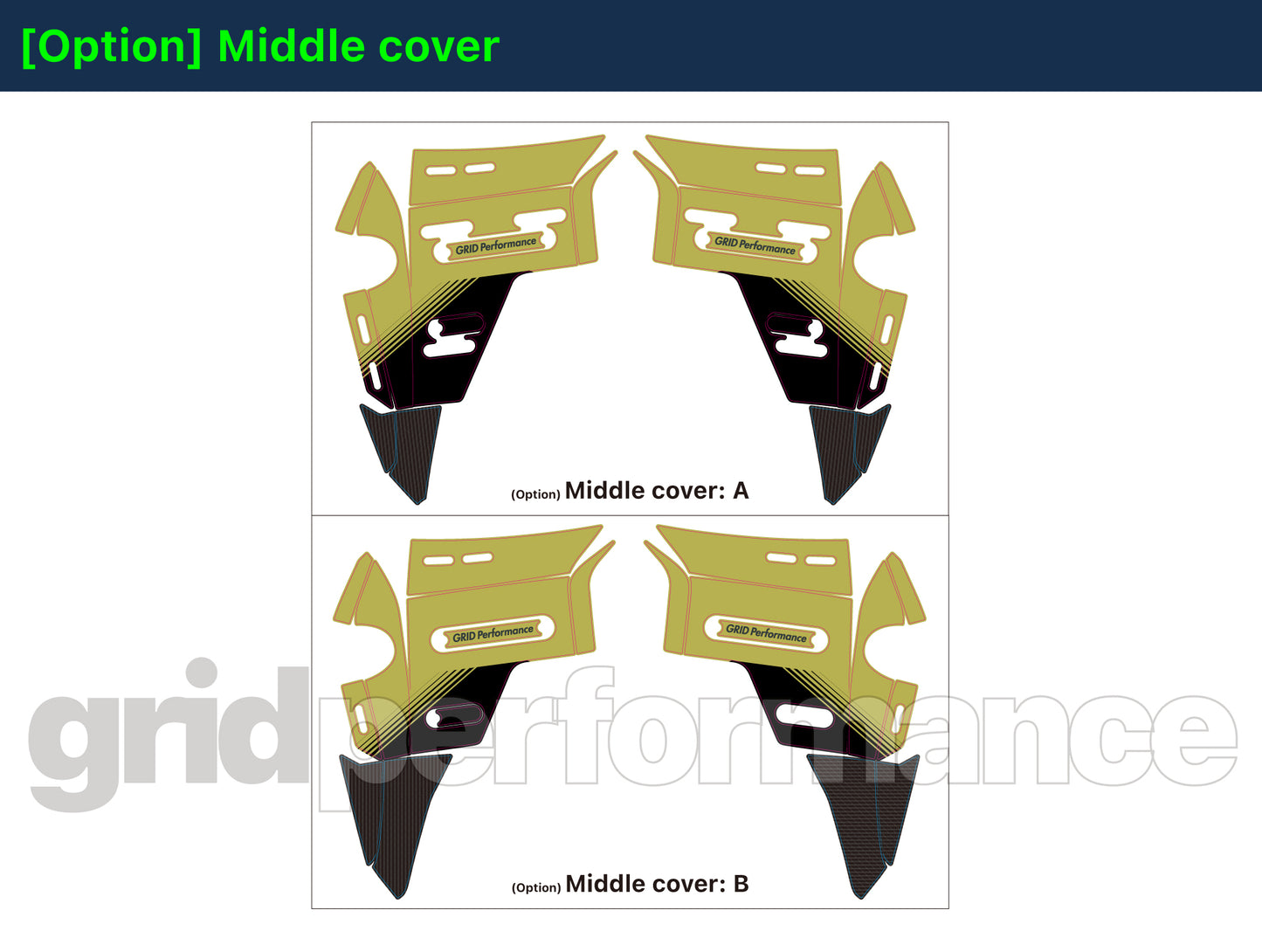 BMW R1300GS ADV Adventure Graphic Decal Sticker Kit (13-4.CHKRD OG BB Carbon)