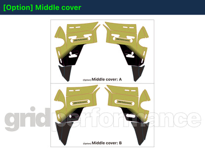BMW R1300GS ADV Adventure Graphic Decal Sticker Kit (13-4.CHKRD OG BB Carbon)