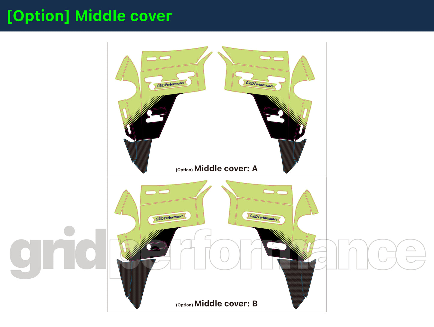 BMW R1300GS ADV Adventure Graphic Decal Sticker Kit (13-6.CHKRD YGB BB Carbon)