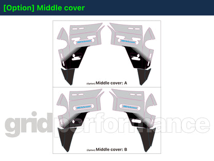 BMW R1300GS ADV Adventure Graphic Decal Sticker Kit (13-7.CHKRD GB BB Carbon)