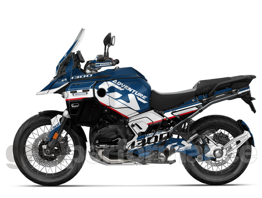 Motorcycle Fairing Decal Vinyl Sticker Kit – For BMW R1300GS ADV Adventure Type (14-1)