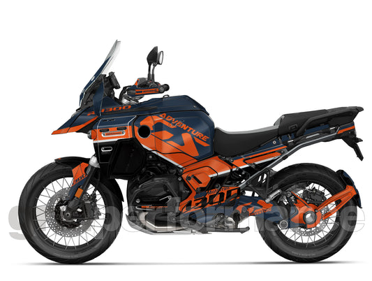 Motorcycle Fairing Decal Vinyl Sticker Kit – For BMW R1300GS ADV Adventure Type (14-2)