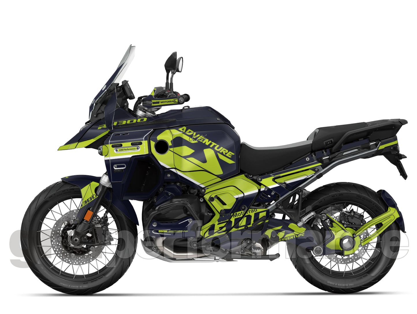 Motorcycle Fairing Decal Vinyl Sticker Kit – For BMW R1300GS ADV Adventure Type (14-3)