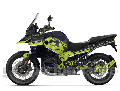 Motorcycle Fairing Decal Vinyl Sticker Kit – For BMW R1300GS ADV Adventure Type (14-3)