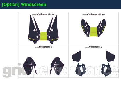 Motorcycle Fairing Decal Vinyl Sticker Kit – For BMW R1300GS ADV Adventure Type (14-3)