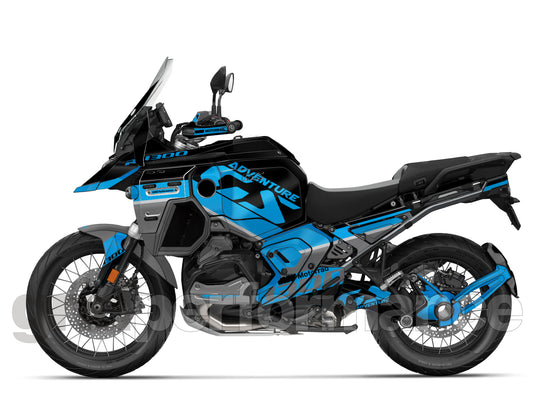 Motorcycle Fairing Decal Vinyl Sticker Kit – For BMW R1300GS ADV Adventure Type (14-4)