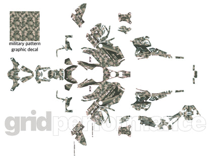 BMW R1300GS ADV Adventure Graphic Decal Sticker Kit (2-1.Tactical Camo)