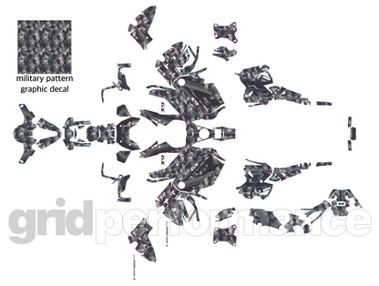 BMW R1300GS ADV Adventure Graphic Decal Sticker Kit (2-3.Tactical Camo)