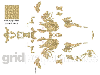 BMW R1300GS ADV Adventure Graphic Decal Sticker Kit (2-4.Tactical Camo)