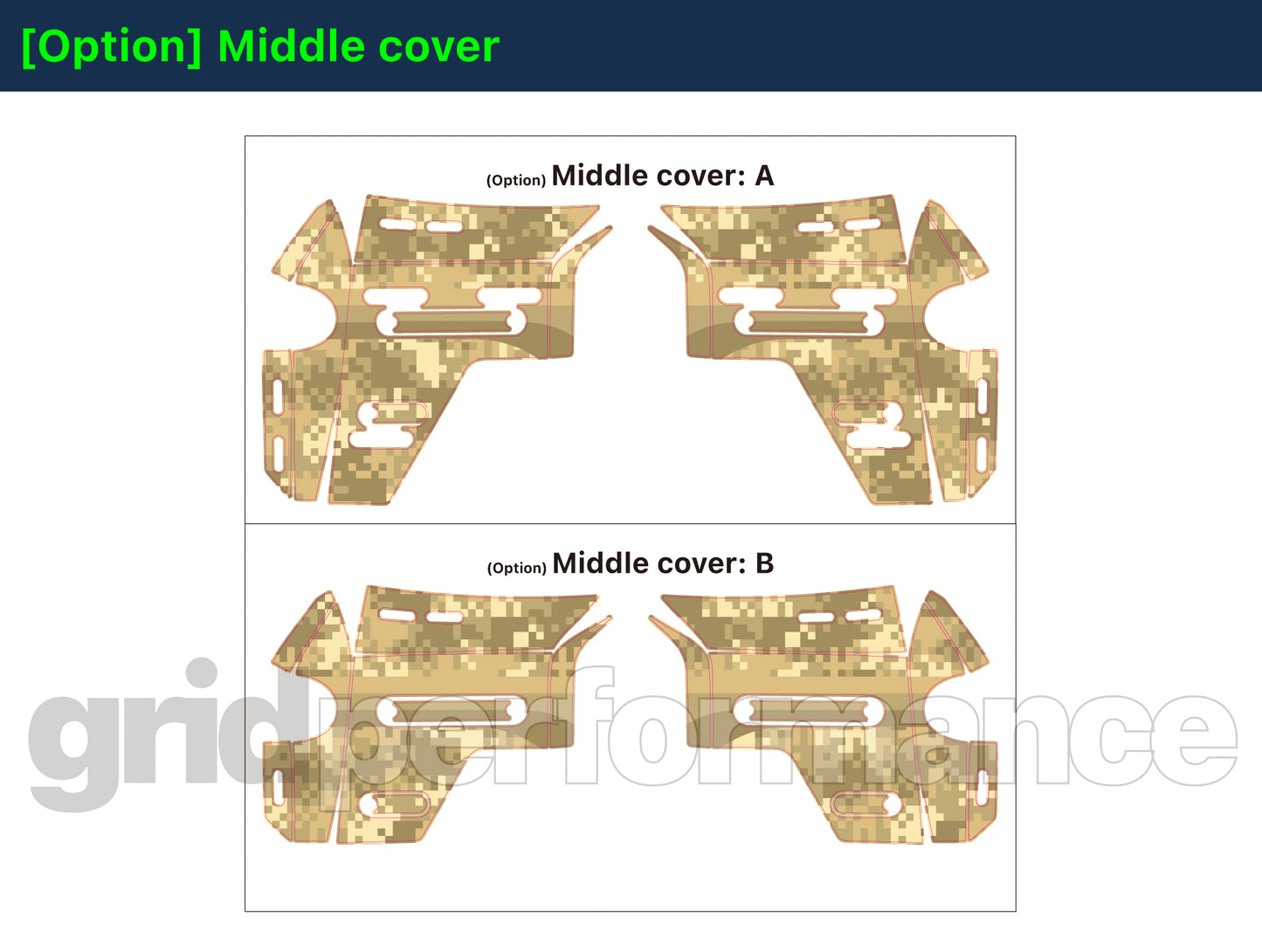 BMW R1300GS ADV Adventure Graphic Decal Sticker Kit (2-4.Tactical Camo)