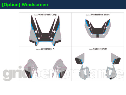 BMW R1300GS ADV Adventure Graphic Decal Sticker Kit (3-1.DSL)