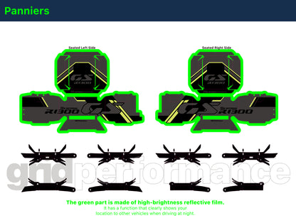BMW R1300GS ADV Adventure Graphic Decal Sticker Kit (3-2.DSL)