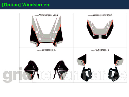 BMW R1300GS ADV Adventure Graphic Decal Sticker Kit (3-3.DSL)