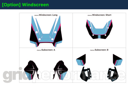 BMW R1300GS ADV Adventure Graphic Decal Sticker Kit (3-6.DSL)
