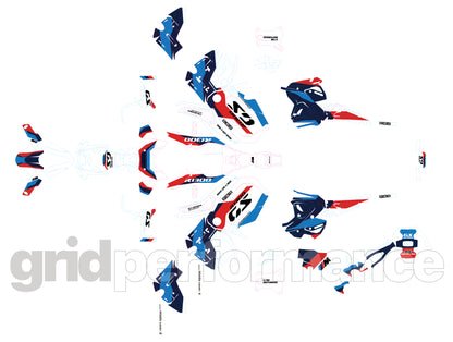 BMW R1300GS ADV Adventure Graphic Decal Sticker Kit (7-2.M)
