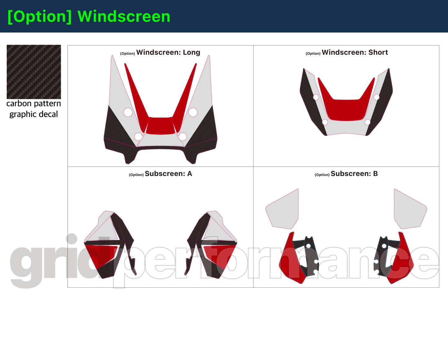BMW R1300GS ADV Adventure Graphic Decal Sticker Kit (8-1.Original Look Red)