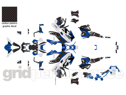 BMW R1300GS ADV Adventure Graphic Decal Sticker Kit (8-2.Original Look Blue)