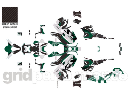 BMW R1300GS ADV Adventure Graphic Decal Sticker Kit (8-3.Original Look Green)