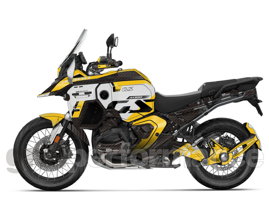 BMW R1300GS ADV Adventure Graphic Decal Sticker Kit (8-4.Original Look Yellow)