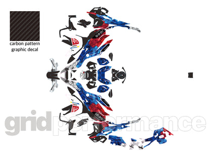 BMW R1300GS Graphic Full Decal Vinyl Kit (10-1.M Hybrid)