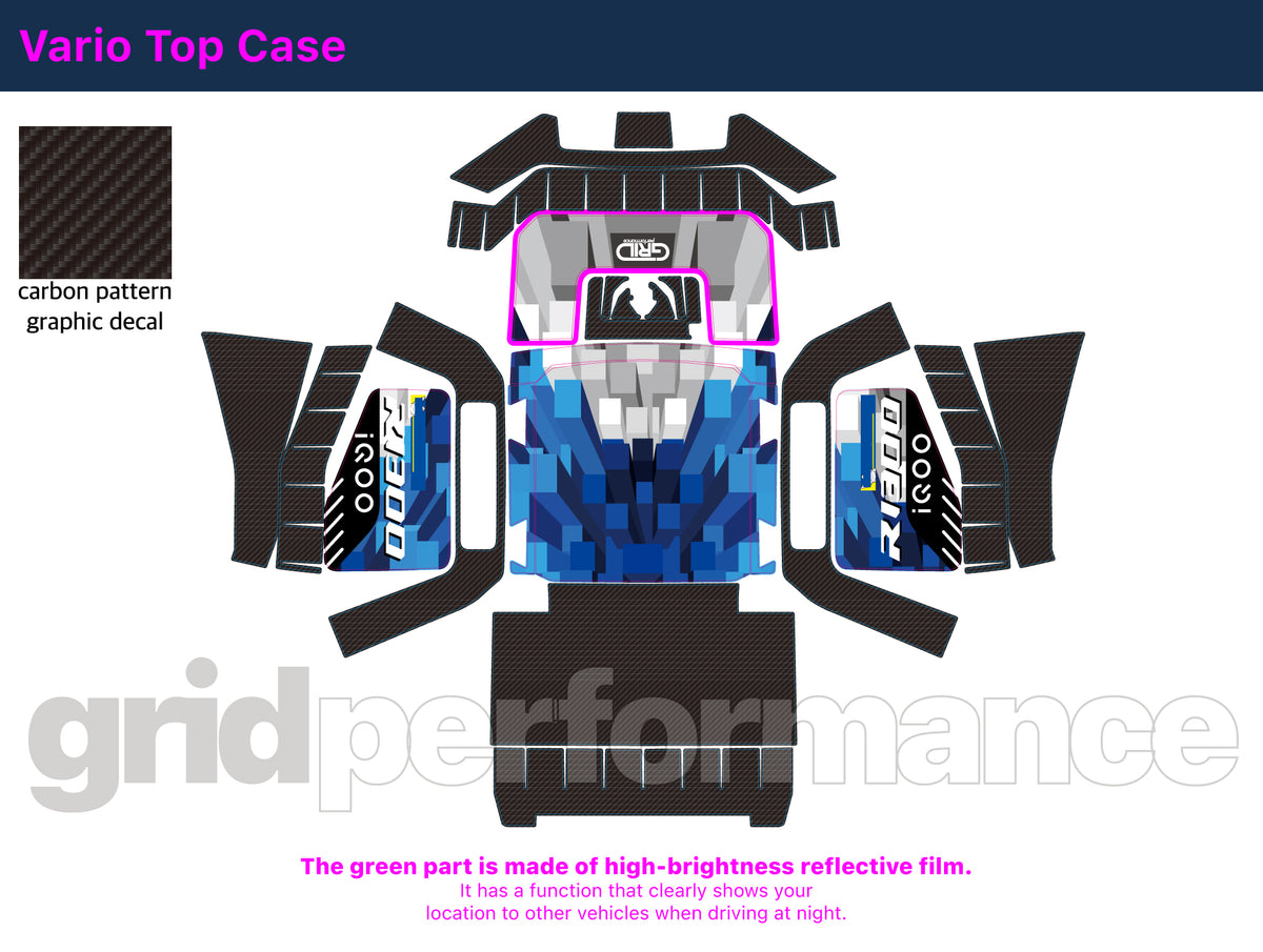 BMW R1300GS Graphic Full Decal Vinyl Kit (10-1.M Hybrid)