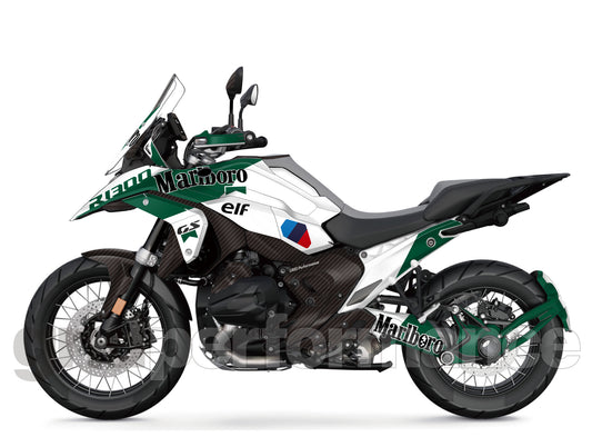 BMW R1300GS Custom Vinyl Graphic Decal Kit (3-3.Marlbo Green)