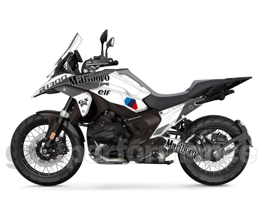 BMW R1300GS Custom Vinyl Graphic Decal Kit (3-5.Marlbo Gray)